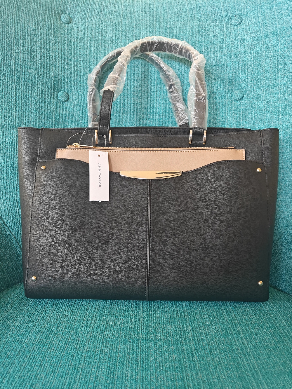 Ann Taylor Black Tote Bag NWT